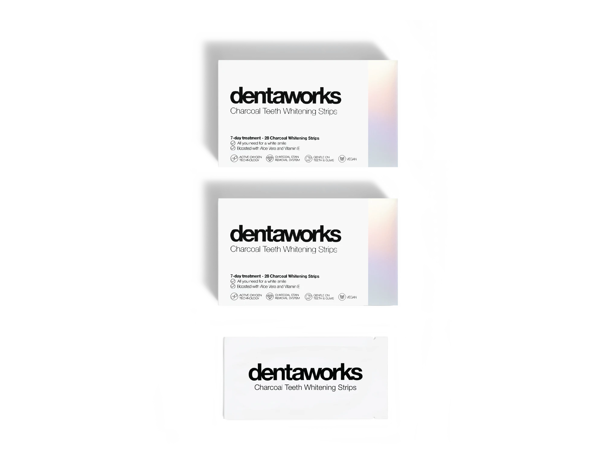 2 st Dentaworks Charcoal Tandblekningsstrips
